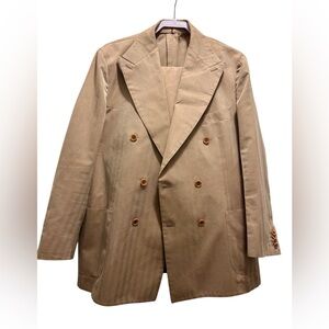 SUITSUPPLY KAKI SLIM SUIT